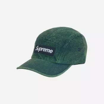 Кепка Supreme Denim Camp Overdyed Green 23SS -