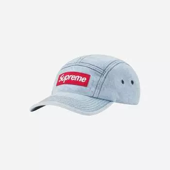 Кепка Supreme Denim Camp, синяя, 22FW