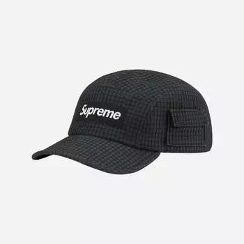 Кепка Supreme Denim Ripstop Camp Черная 22SS -