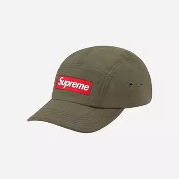 Кепка Supreme Inset Logo Camp Оливковая 20FW -