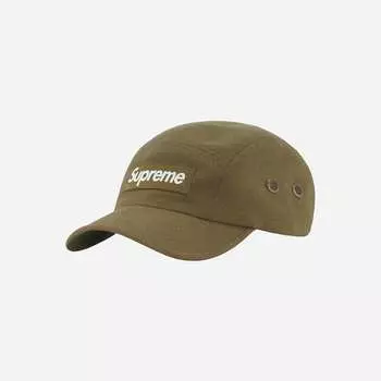 Кепка Supreme из матовой ткани Cordura Camp Оливковая 22FW -