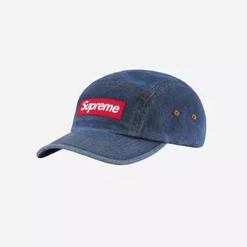 Кепка Supreme из саржевого чиноса джинсовая 22FW