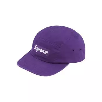 Кепка Supreme из саржевого чиноса, фиолетовая 24SS