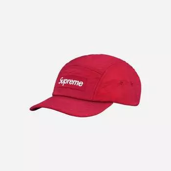 Кепка Supreme стеганая подкладка Camp красная 22FW -
