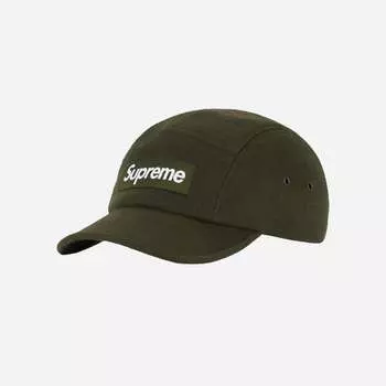 Кепка Supreme Wool Camp Оливковая 21FW -