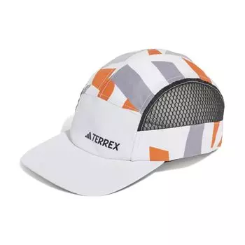 Кепка Terex Climacool 5 Panel Graphic Cap KPI98 OSFZ [Adidas] мужская белая/полуударная оранжевая/черная (JJ1478)