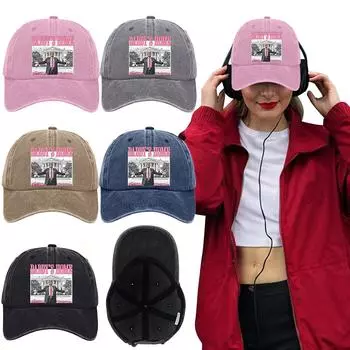 Кепка Трампа, удобная кепка президента, регулируемая дышащая кепка для папы, бейсболка из стираного хлопка с рождественской тематикой для спорта серый