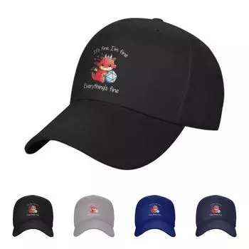 Кепка унисекс It S Fine I M Fine Game бейсбольная кепка регулируемая Snapback кепка для женщин и мужчин хип-хоп кепка уличная папа шляпа чёрный