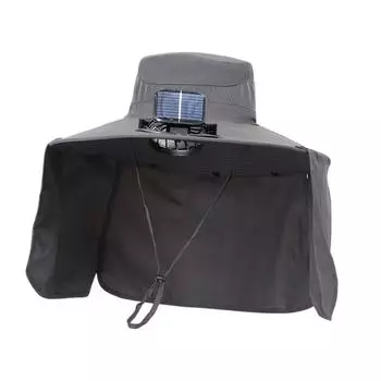 Кепка-веер от солнца, сочетающая в себе функции защиты от солнца и невидимый черный вентилятор, длительный срок службы батареи, легкий и портативный One Size