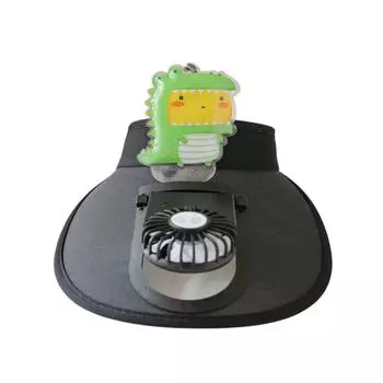 Кепка-веер от солнца, сочетающая в себе функции защиты от солнца и невидимый черный вентилятор, длительный срок службы батареи, легкий и портативный One Size