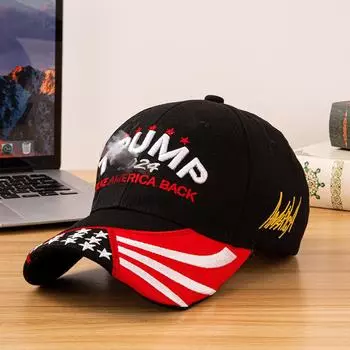 Кепка водителя грузовика из хлопка с вышивкой 3D Election 2024 для мужчин и женщин красный