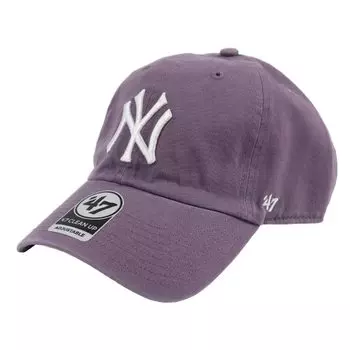 Кепка Yankees Cleanup NY CLEAN UP Hat Low Cap Iris Free Size [47 Brand] Мужская Женская (Светло-фиолетовый)