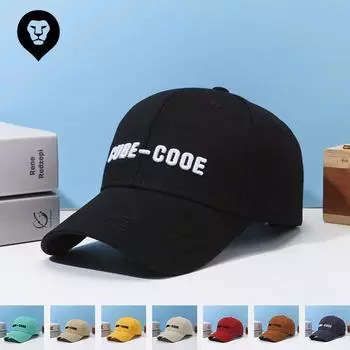 Кепка женская весенне-осенняя, маленькая шляпа с вышивкой CUBE-COOE, большая окружность головы, солнцезащитный козырек, широкополая бейсболка для мужчин Adjustable чёрный