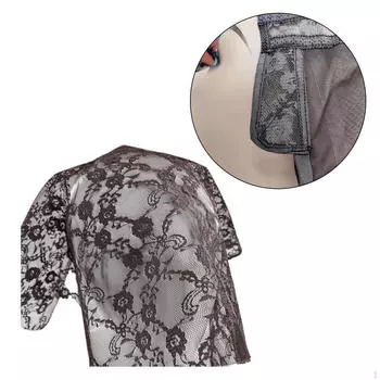 Кепки из прозрачного материала из сетки, 1 ярд для изготовления фронтальных застежек, аксессуары, кружевная застежка x 61 фиолетовый