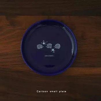 Керамическая абстрактная тарелка с изображением животных, тарелка для завтрака, тарелка для десерта «Дим-сам», изысканная столовая, кухонная посуда, мебель 6 inches