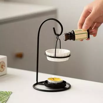 Керамическая ароматерапия аромалампа с диффузором, аромалампа с железной чайной свечой A