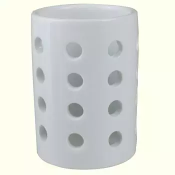 Керамическая ажурная палочка для еды Hakusan, большая, белая x белая, держатель Hasami, сделано в Японии, (Прибл.) 8.5 12см, Матовый, Посуда,