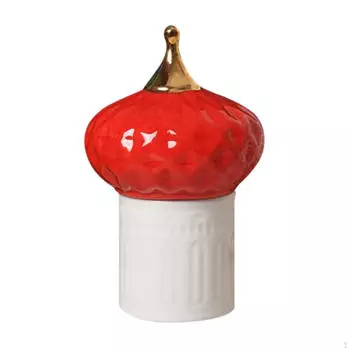 Керамическая банка для конфет для изготовления свечей с крышкой, украшение для дома, сказочный замок, декоративный, маленький