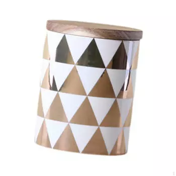 Керамическая банка, керамическая кухонная банка, контейнер для хранения, банка для чая и кофе, Big Triangle