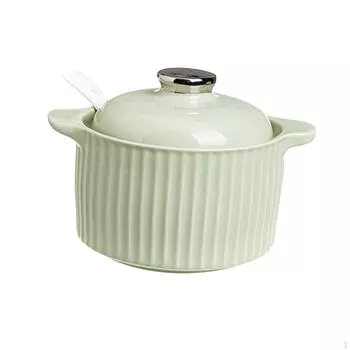 Керамическая банка Контейнер для жира с беконом Фарфоровые банки на 20 унций для хранения специй Прилавок для многофункциональных хлопьев жёлтый