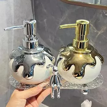 Керамическая бутылка для эмульсии Nordic Luxury Бутылка для дезинфицирующего средства для рук Пресс для геля для душа Товары для ванной комнаты Керамическая бутылка для шампуня