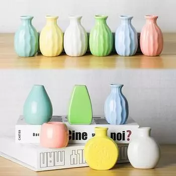 Керамическая бутылка для ароматерапии, домашняя керамическая ваза, украшение, гидропонная маленькая ваза