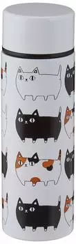 Керамическая бутылка индиго Cat 3 Brothers из нержавеющей стали Petit Bottle In Traffic Примерно 98156 Размер 4.2 H14.3