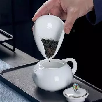 Керамическая чайная ложка, разделитель для чая, подносы для кофейных зерен, белая гладкая фарфоровая ложка для кофейных зерен, подносы для чая белый