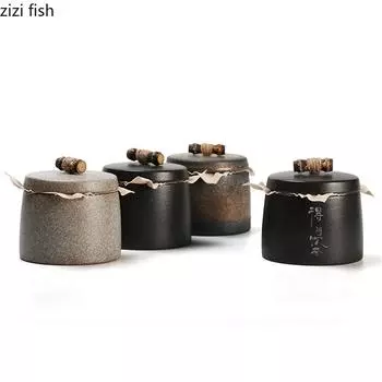 Керамическая чайница, герметичная влагостойкая емкость для чая, чайная банка, контейнер для чая, органайзер для чая, емкость для хранения дома, банка для конфет, коробка для хранения