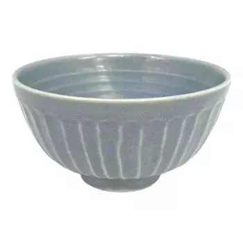 Керамическая чаша для чая Yamaki, диаметр 11,5 x высота 6 см, стильная, фарфор Mino, можно использовать в микроволновой печи и мыть в посудомоечной машине, сделано в Японии, Shinogi (Матовый синий, 1 шт.)