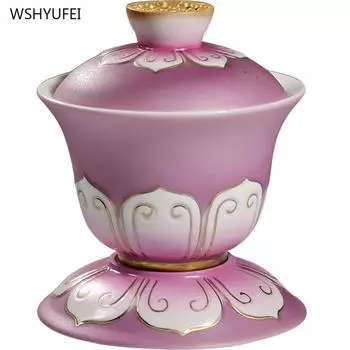 Керамическая чаша для святой воды «Лотос» Чаша для подношений в семейном зале Будды Передняя чаша Будды для очищения водой Гуаньинь