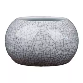 Керамическая чаша для выращивания лотоса, круглый мини-горшок для цветов, глазурованная чаша для бонсай, лотос F