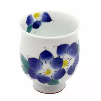 Керамическая чашка для чая Hasamiyaki Matsuyuki 190 мл, цвет лилии, синяя, сделано в Японии 477840 синий