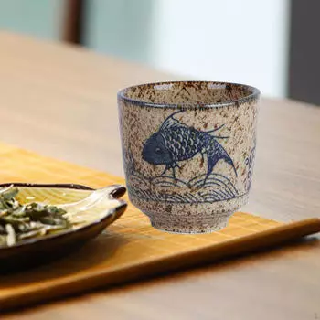 Керамическая чашка для чая Кофе Капучино Зеленый Матча Кружка ручной работы Рассыпной лист для кафе birds