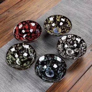 Керамическая чашка для чая Yaoban, чашка Master Cup, домашний чайный сервиз, аксессуары, чайная лампа, чайная церемония, дегустация чая, бамбуковая шляпа, чашка 51-100ml