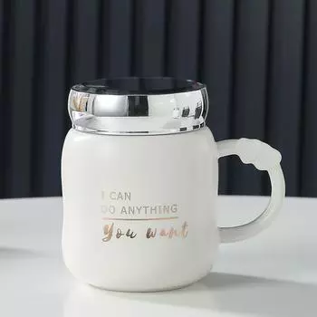 Керамическая чашка для дома, английская зеркальная чашка, креативная чашка, симпатичная, высококачественная, подарочный набор для воды, чашка 420ML