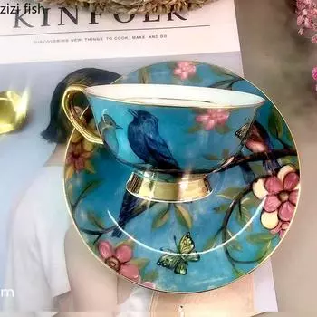 Керамическая чашка для кофе и блюдца в виде цветка Чашка для чая в виде цветка Кружка для послеобеденного чая Чашки для завтрака Кружка для молока Чашки для воды Кружка для сока 201-300ml