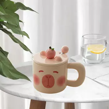 Керамическая чашка для кофе и чашки для холодного питья чая с ручкой на День Святого Валентина розовый