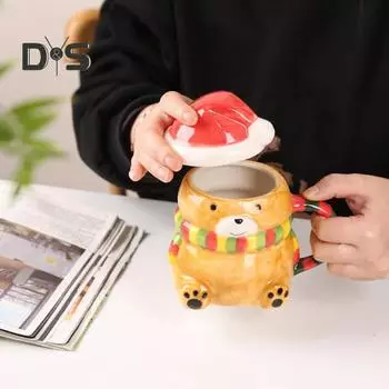 Керамическая чашка для молока, милая новогодняя елка на Хэллоуин, многоразовая кружка для напитков, многофункциональная кружка для кофе, чая, горячего шоколада для праздников и особых случаев G