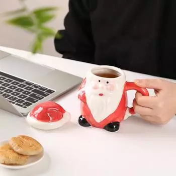 Керамическая чашка для молока, милая новогодняя елка на Хэллоуин, многоразовая кружка для напитков, многофункциональная, для кофе и чая, горячая A