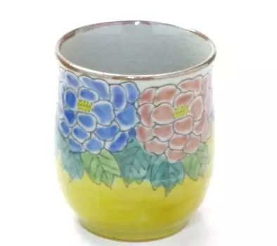 Керамическая чашка Kutani Small Dark Painted Peony, 170 мл, один предмет [чашка для чая] [иллюстрация сзади]