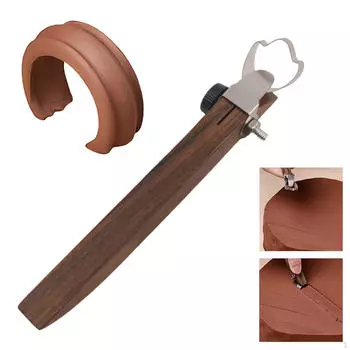 Керамическая чашка с ручкой, инструмент для моделирования, резьба по глине, скульптура, скребок, ремесло, сделай сам, чашка, кружка Style A