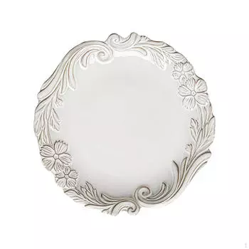 Керамическая десертная тарелка, универсальная и элегантная сервировочная тарелка для закусок к торту 23.5cmx15.5cmx3cm