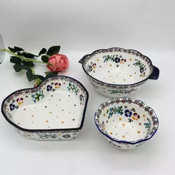 Керамическая домашняя посуда, расписанная вручную, миска для риса, тарелка для гриля, рыбная тарелка, обеденная тарелка 5 inch lace bowl