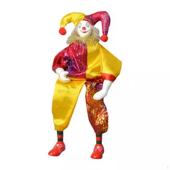 Керамическая фигурка куклы-клоуна, украшение для креативного домашнего декора, декоративная коллекционная модель