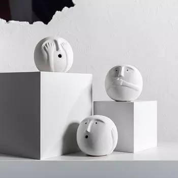 Керамическая фигурка, статуэтка, гостиная, домашний книжный шкаф, полка, украшения для стола, скандинавский стиль, детская комната, кабинет, спальня, аксессуары