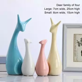 Керамическая фигурка животного, аксессуары для украшения дома, скандинавские ремесленные украшения, хороший выбор в подарок w