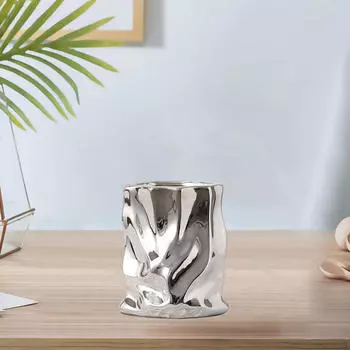 Керамическая гальванизированная ваза, цветочная композиция, украшения, креативное нескользящее настольное украшение для золотой