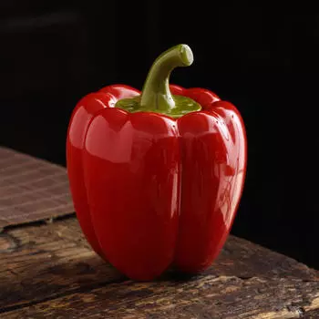 Керамическая герметичная банка, банка для хранения чайных листьев, портативные банки для чая в форме чили жёлтый