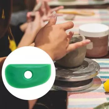 Керамическая глина Резиновые ребра для силикона Керамика Инструменты Инструмент для обрезки и формовки зелёный